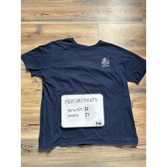 Pro Football Hall Of Fame 2019 Class Blue T-Shirt Size XL Champ Bailey Gonzalez - Picture 2 of 6
